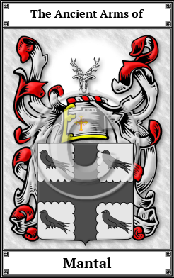 Mantal Family Crest Download (JPG)  Book Plated - 150 DPI