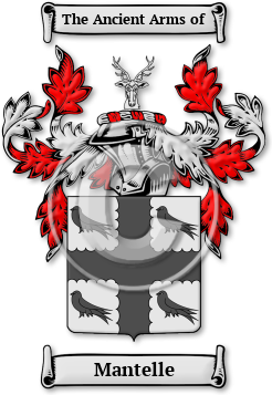 Mantelle Family Crest Download (jpg) Legacy Series - 150 DPI