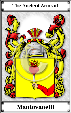 Mantovanelli Family Crest Download (JPG)  Book Plated - 150 DPI