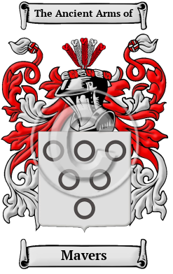 Mavers Family Crest/Coat of Arms