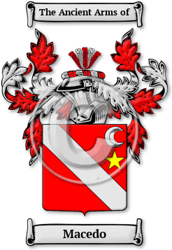 Macedo Family Crest Download (jpg) Legacy Series - 150 DPI