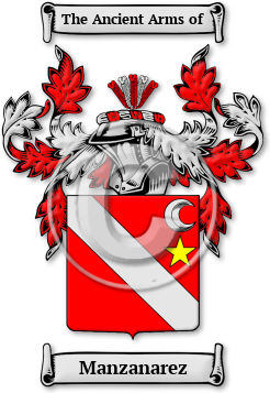 Manzanarez Family Crest Download (jpg) Legacy Series - 150 DPI