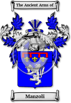 Manzoli Family Crest Download (jpg) Legacy Series - 150 DPI