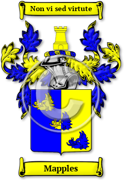 Mapples Family Crest Download (jpg) Legacy Series - 150 DPI