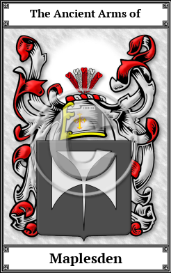 Maplesden Family Crest Download (JPG)  Book Plated - 150 DPI