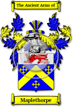 Maplethorpe Family Crest Download (jpg) Legacy Series - 150 DPI