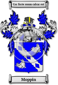 Moppin Family Crest Download (jpg) Legacy Series - 150 DPI