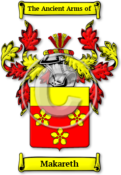 Makareth Family Crest Download (jpg) Legacy Series - 150 DPI