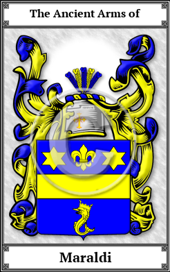 Maraldi Family Crest Download (JPG)  Book Plated - 150 DPI