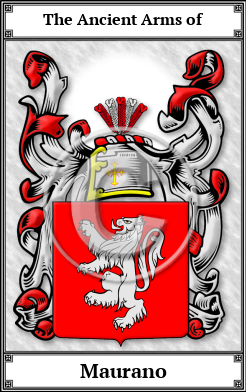 Maurano Family Crest Download (JPG)  Book Plated - 150 DPI