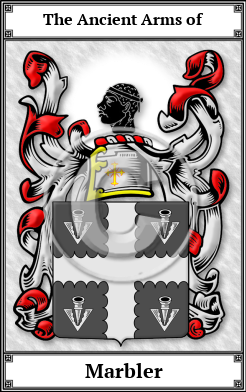 Marbler Family Crest Download (JPG)  Book Plated - 150 DPI