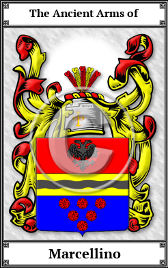 Marcellino Family Crest Download (JPG)  Book Plated - 150 DPI