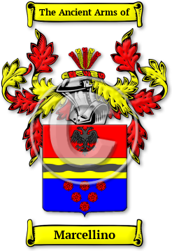 Marcellino Family Crest Download (jpg) Legacy Series - 150 DPI