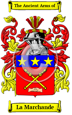 La Marchande Family Crest/Coat of Arms