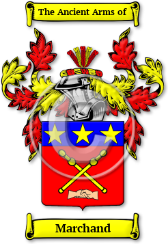 Marchand Family Crest Download (jpg) Legacy Series - 150 DPI