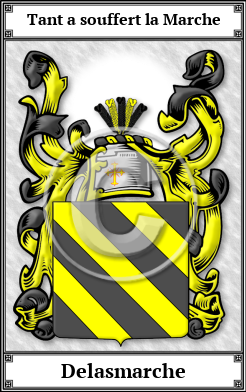 Delasmarche Family Crest Download (JPG) Book Plated - 600 DPI