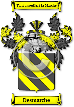 Desmarche Family Crest Download (jpg) Legacy Series - 150 DPI