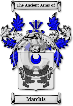 Marchis Family Crest Download (jpg) Legacy Series - 150 DPI