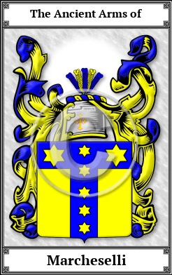 Marcheselli Family Crest Download (JPG)  Book Plated - 150 DPI