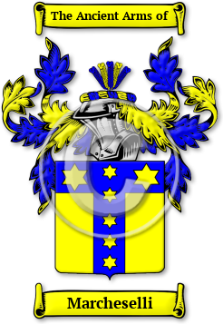 Marcheselli Family Crest Download (jpg) Legacy Series - 150 DPI