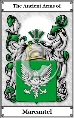 Marcantel Family Crest Download (JPG)  Book Plated - 150 DPI
