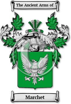 Marchet Family Crest Download (jpg) Legacy Series - 150 DPI