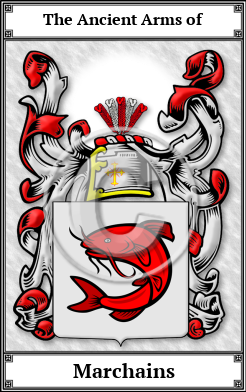 Marchains Family Crest Download (JPG)  Book Plated - 150 DPI