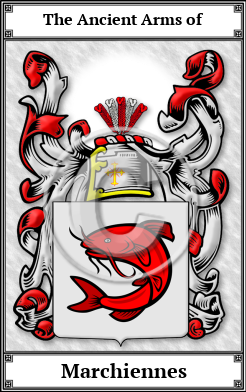 Marchiennes Family Crest Download (JPG)  Book Plated - 150 DPI