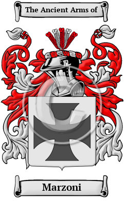 Marzoni Family Crest/Coat of Arms