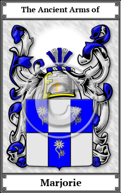 Marjorie Family Crest Download (JPG)  Book Plated - 150 DPI