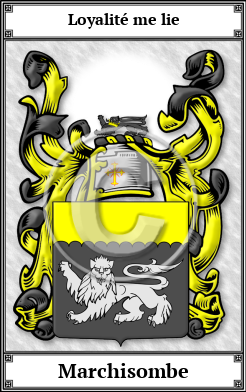 Marchisombe Family Crest Download (JPG) Book Plated - 600 DPI