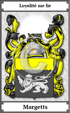 Margetts Family Crest Download (JPG)  Book Plated - 150 DPI