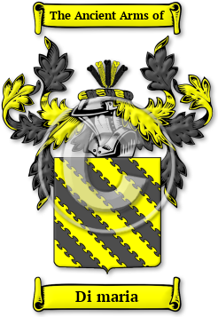 Di maria Family Crest Download (jpg) Legacy Series - 150 DPI