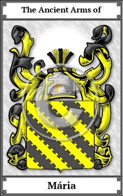 Mária Family Crest Download (JPG)  Book Plated - 150 DPI