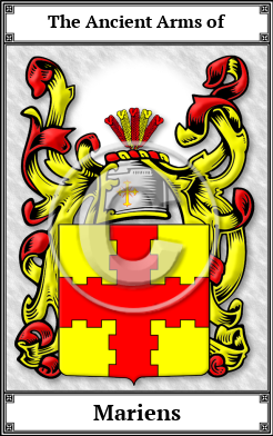 Mariens Family Crest Download (JPG)  Book Plated - 150 DPI