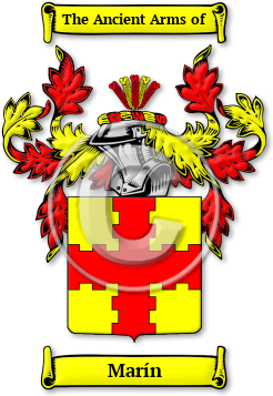 Marín Family Crest Download (jpg) Legacy Series - 150 DPI