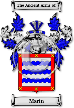 Marín Family Crest Download (jpg) Legacy Series - 150 DPI
