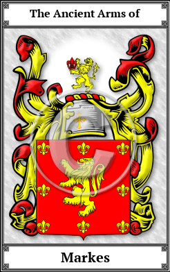 Markes Family Crest Download (JPG)  Book Plated - 150 DPI