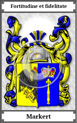 Markert Family Crest Download (JPG)  Book Plated - 150 DPI