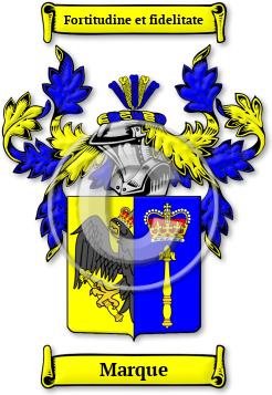 Marque Family Crest Download (jpg) Legacy Series - 150 DPI