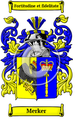 Merker Family Crest Download (JPG) Heritage Series - 600 DPI