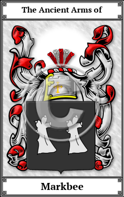 Markbee Family Crest Download (JPG)  Book Plated - 150 DPI