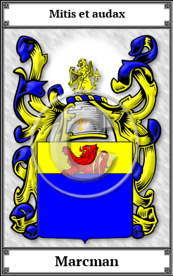 Marcman Family Crest Download (JPG)  Book Plated - 150 DPI