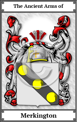 Merkington Family Crest Download (JPG)  Book Plated - 150 DPI