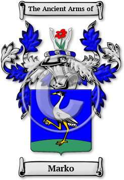 Marko Family Crest Download (JPG) Legacy Series - 600 DPI