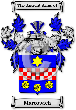 Marcowich Family Crest Download (JPG) Legacy Series - 600 DPI
