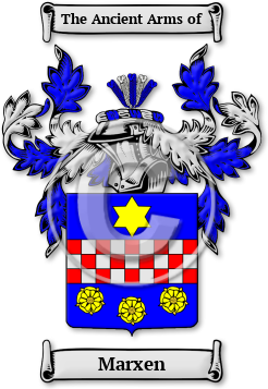 Marxen Family Crest Download (jpg) Legacy Series - 150 DPI