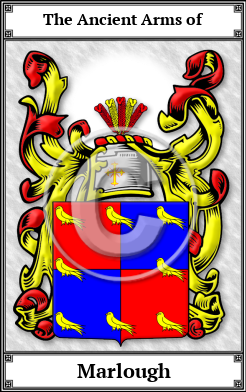 Marlough Family Crest Download (JPG)  Book Plated - 150 DPI