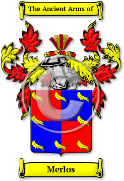 Merlos Family Crest Download (JPG) Legacy Series - 600 DPI