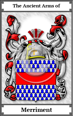 Merriment Family Crest Download (JPG)  Book Plated - 150 DPI